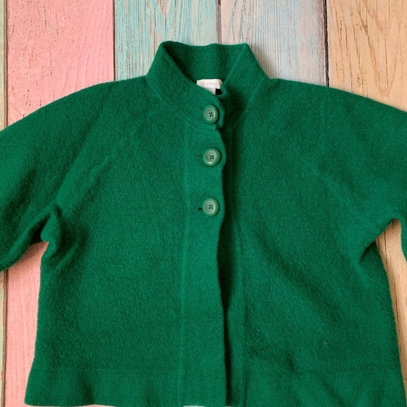Charter club 100% merino wool 3/4 sleeve button up cardigan size xl - Picture 3 of 8